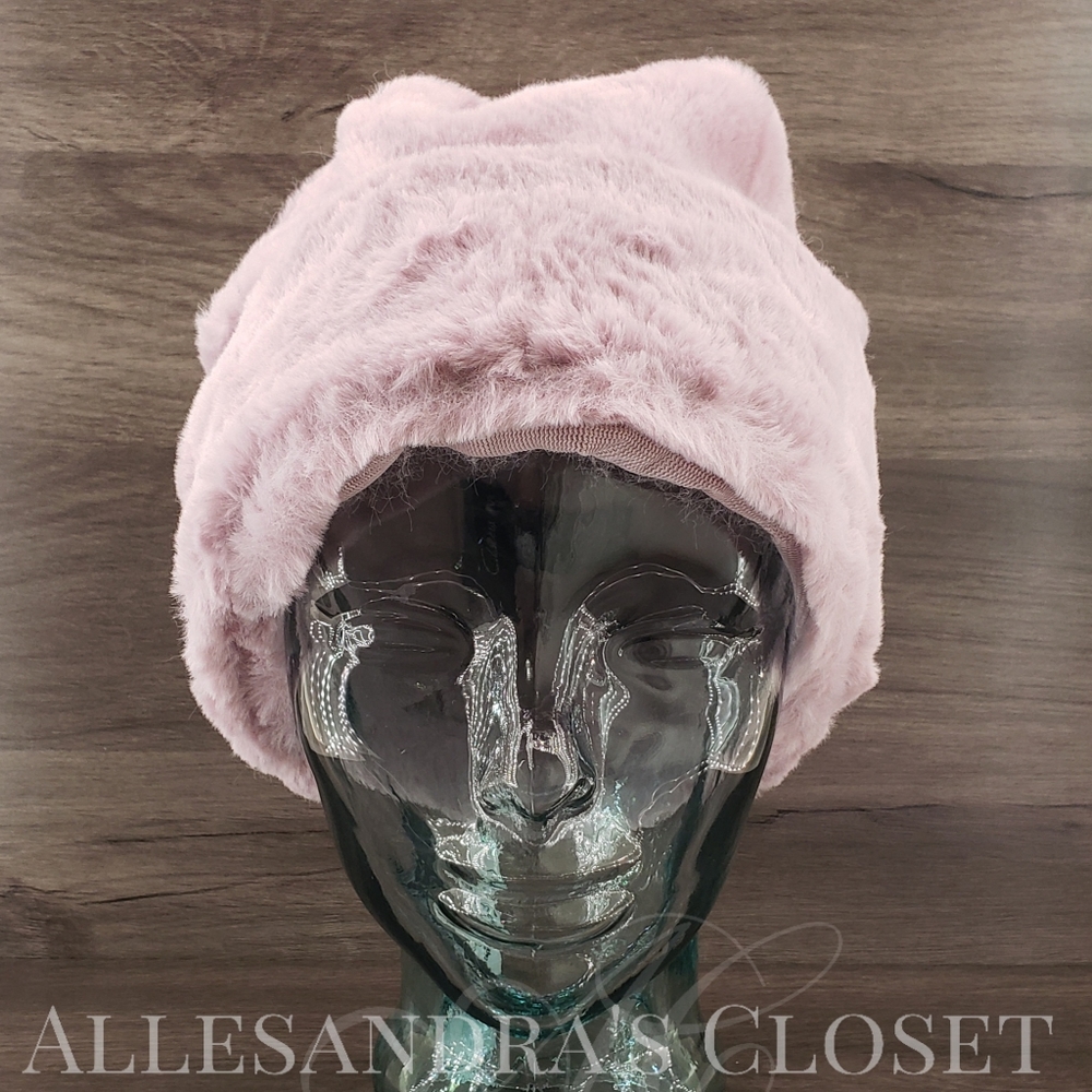 Circus By Sam Edelman Hat Ballet Pink Women's Faux Fur Outdoor Cottagecore